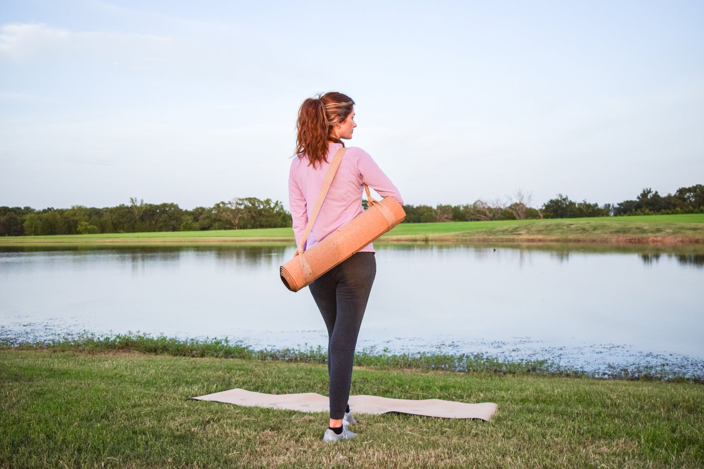 Pro Golden Chakra Cork Yoga Mat