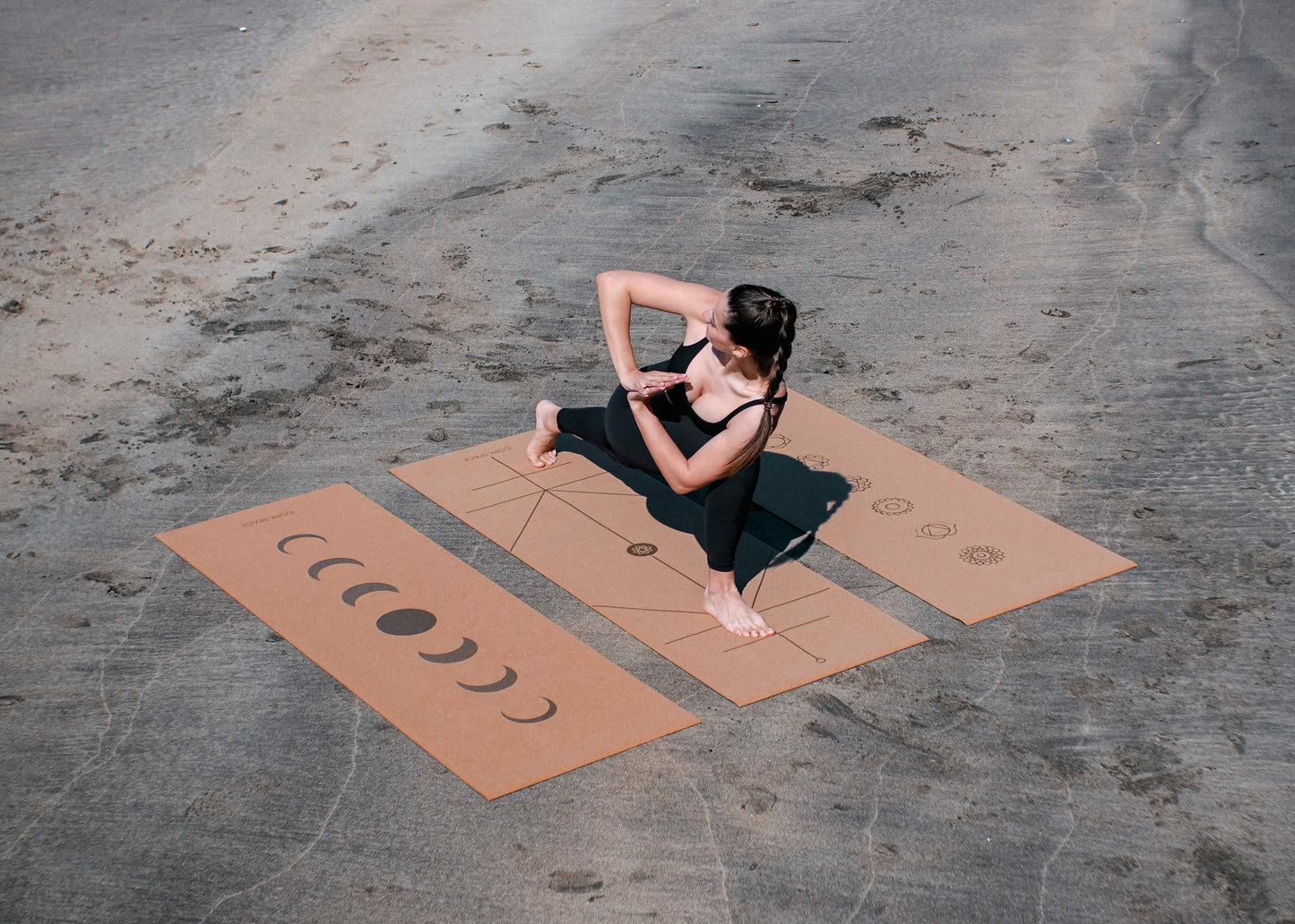 Balance Golden Chakra Cork Yoga Mat