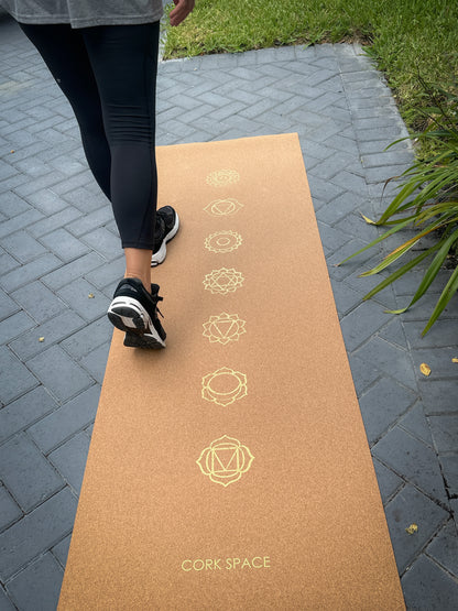 Nomad Golden Chakra Cork Yoga Mat