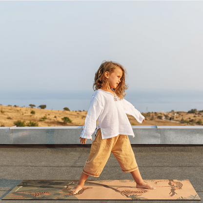 Kids Leopard Cork Yoga Mat