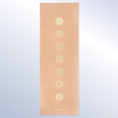 Nomad Golden Chakra Cork Yoga Mat